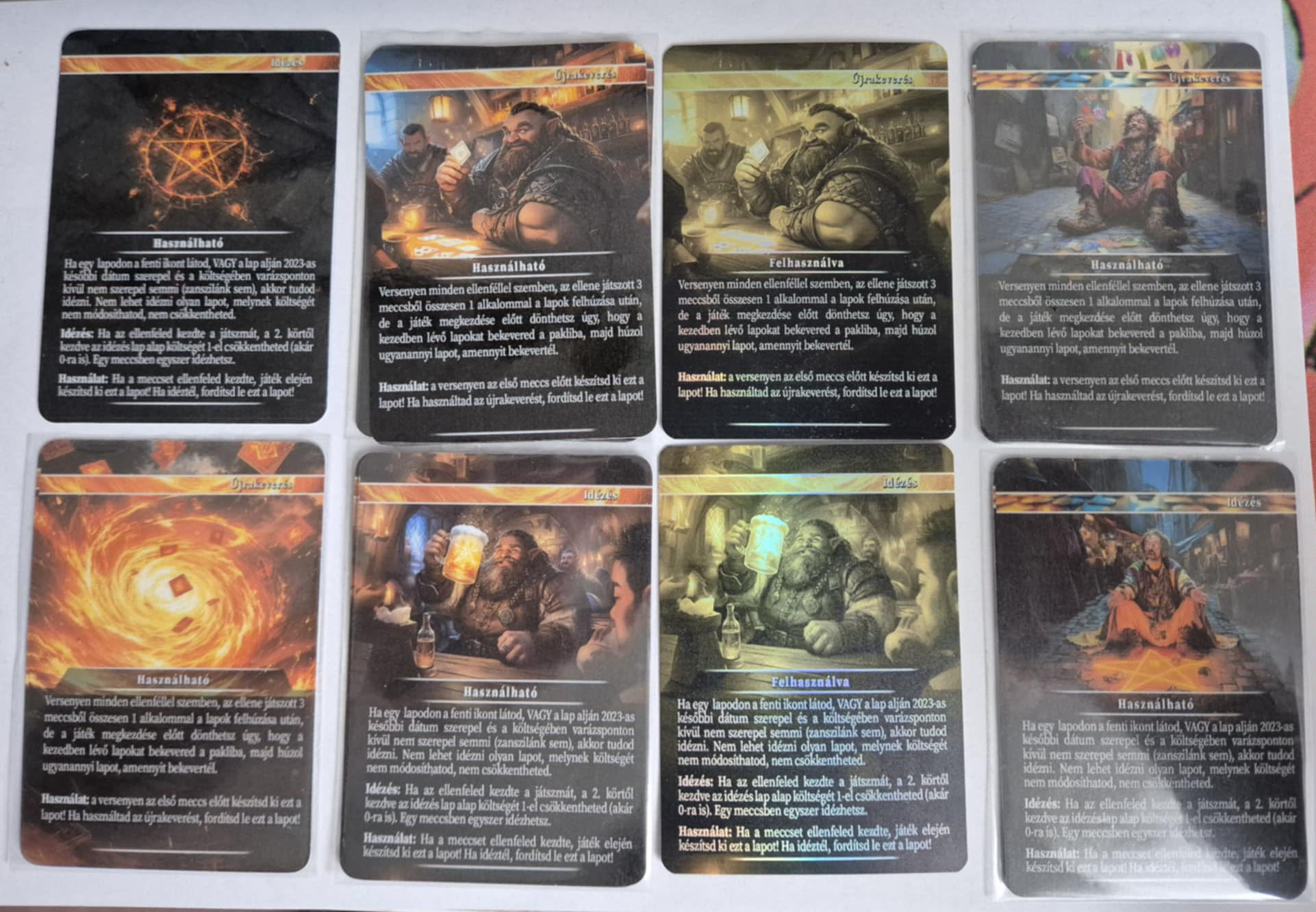 Mulligan és Idézés kártyák mindenkinek a saját stílusában