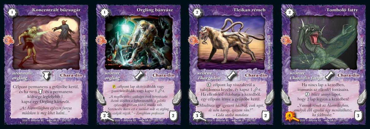 Chara-din gyakori lapok