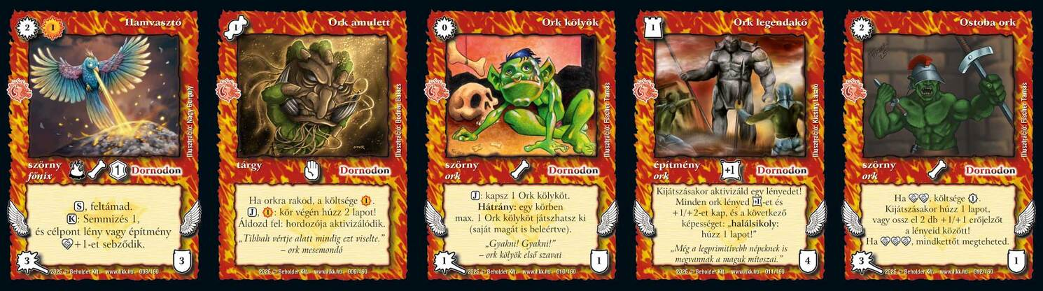 Dornodon gyakori lapok