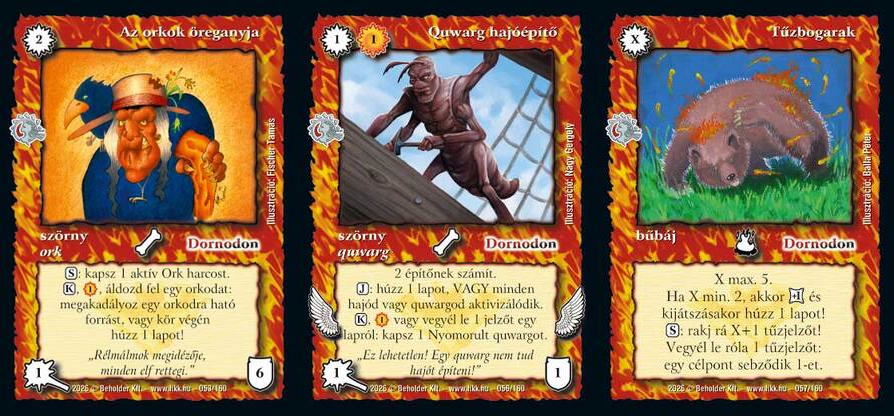 Dornodon nem gyakori lapok