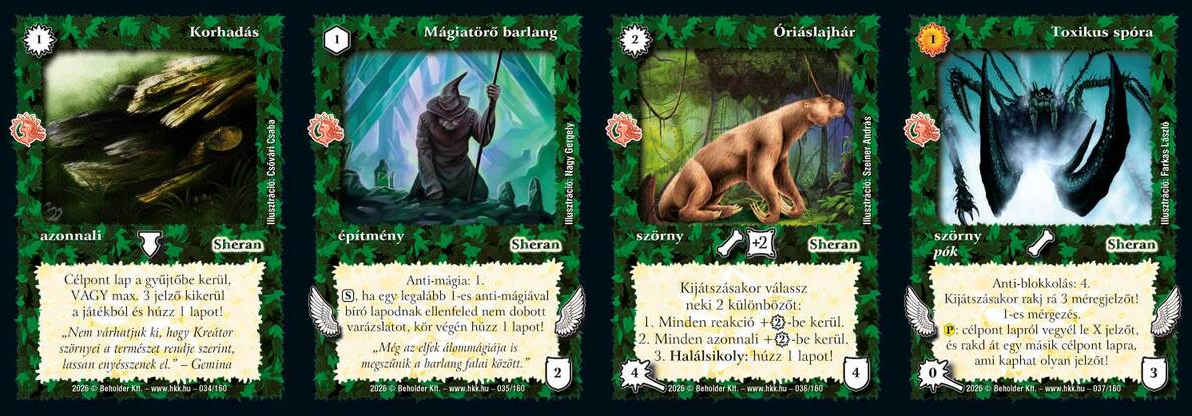 Sheran gyakori lapok