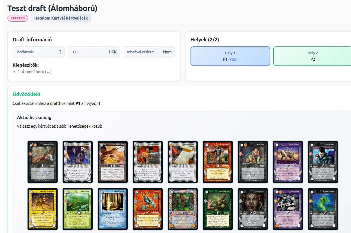 HKK draft szimulátor
