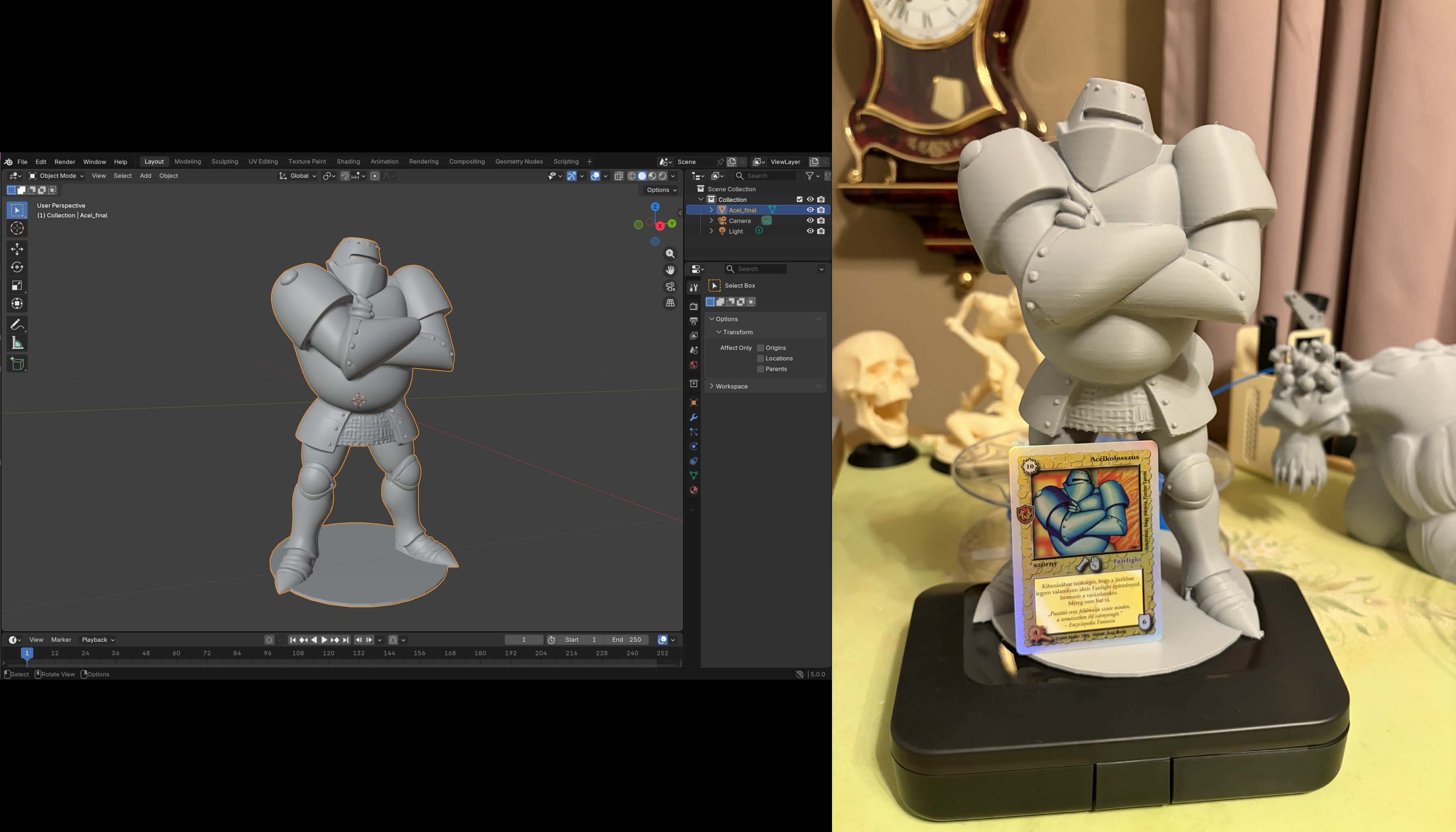 3D nyomtatott HKK modellek